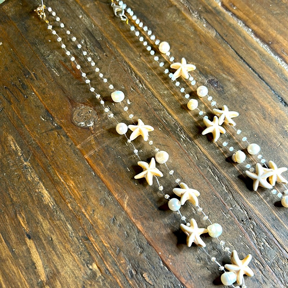 Beautiful Hand Made Mom and daughter Necklaces New